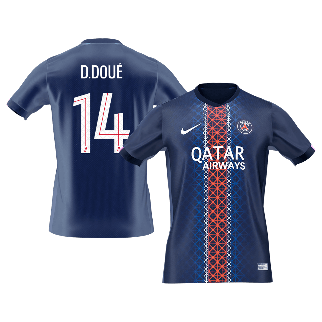 PSG φανέλα Εντός 2025/26 D.DOUÉ #14 - Premium