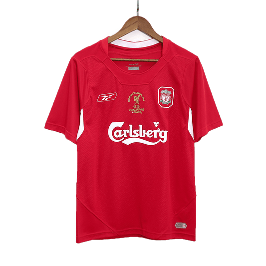 Ποδοσφαιρική μπλούζα ρετρό Τζέρσεϊ Liverpool 2005 - UCL