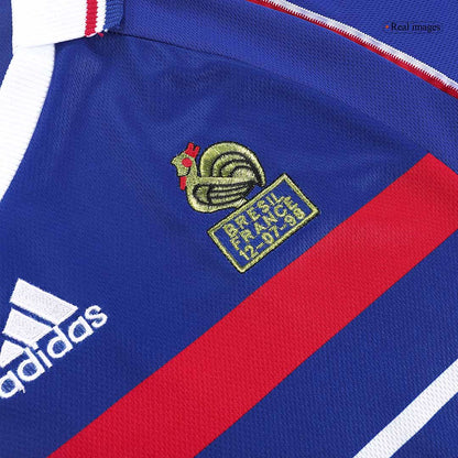 ZIDANE #10 France Retro Jersey Home Soccer Shirt 1998 World Cup