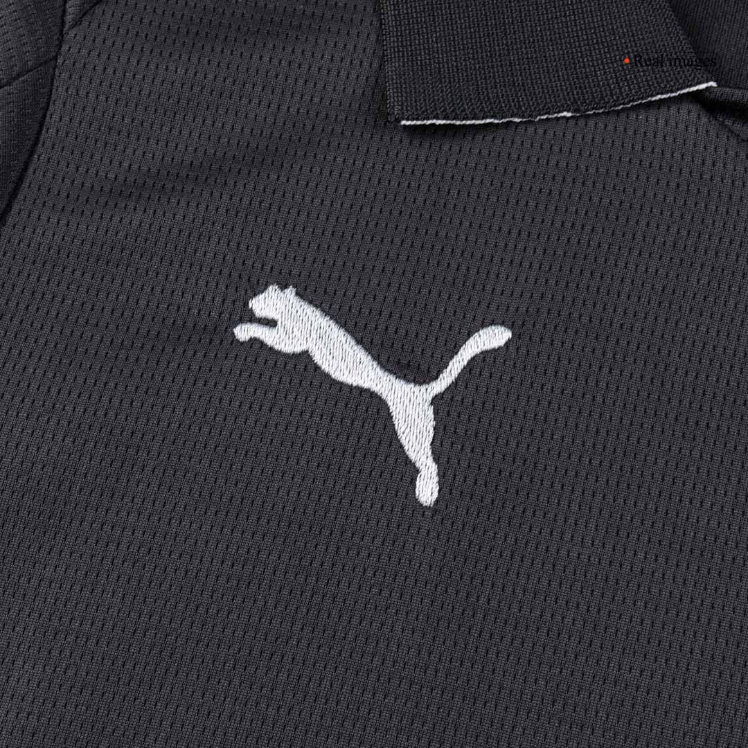 Παιδική φανέλα ποδοσφαίρου Manchester City εκτός έδρας (φανέλα+σορτς+κάλτσες) 2025/26 μαύρη