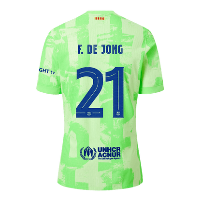 Αυθεντική φανέλα F.DE JONG #21 Soccer Jersey Barcelona Third Away 2024/25 UCL
