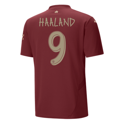 HAALAND #9 Μάντσεστερ Σίτι Ποδοσφαιρικό Τζέρσεϊ Τρίτο εκτός έδρας προσαρμοσμένη φανέλα 2024/25