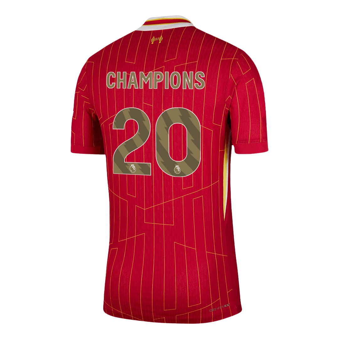 Αυθεντική ποδοσφαιρική φανέλα CHAMPIONS #20 Liverpool Home Shirt 2024/25