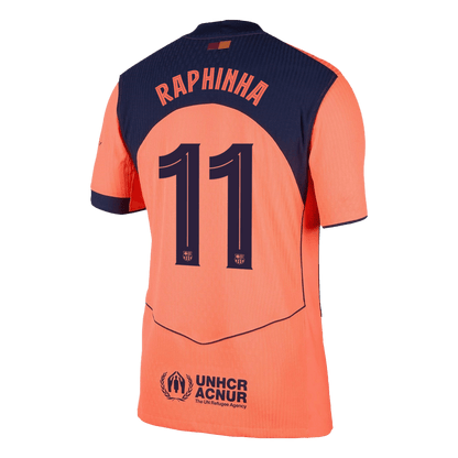 RAPHINHA #11 Barcelona Third Away Authentic Soccer Jersey 2025/26 - UCL