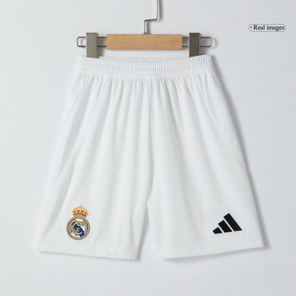 Kid's Real Madrid Home Soccer Jersey Kit (Shirt+Shorts)