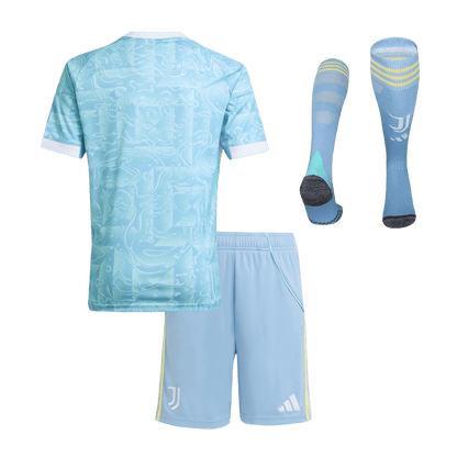 Juventus Away Kids Soccer Jerseys Full Kit 2025/26