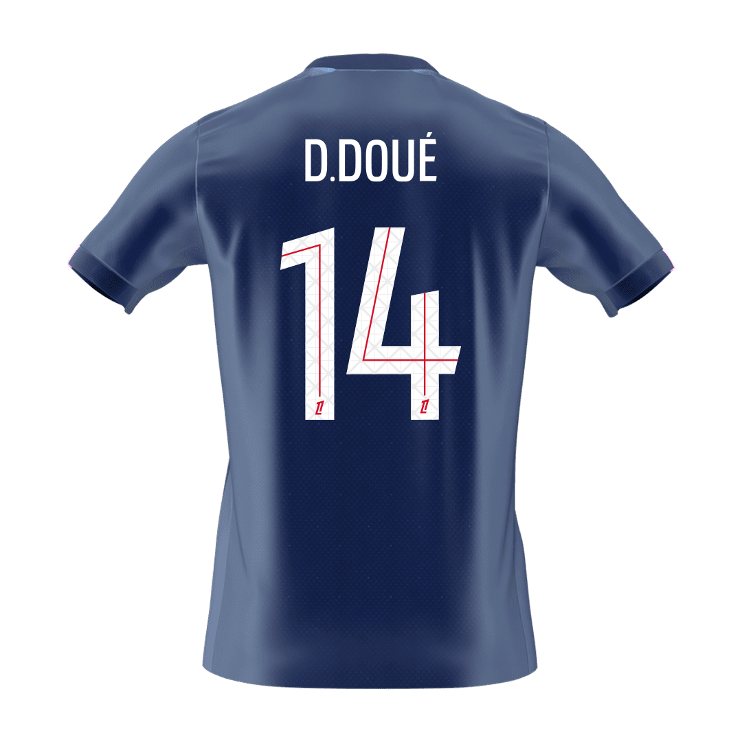 PSG φανέλα Εντός 2025/26 D.DOUÉ #14 - Premium