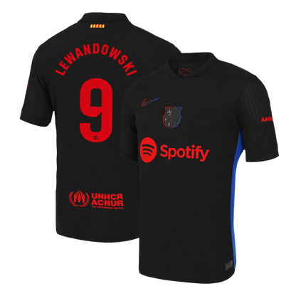 Αυθεντική φανέλα LEWANDOWSKI #9 Ποδοσφαιρική φανέλα Barcelona Away 2024/25