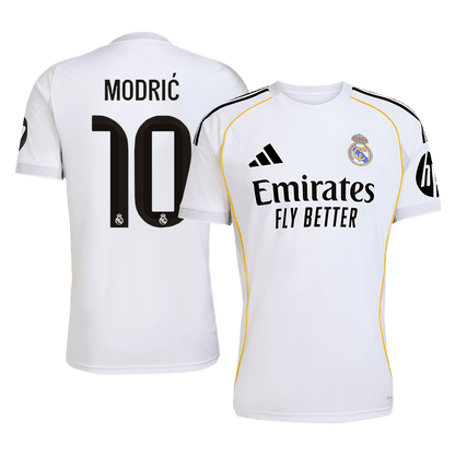 MODRIC #10 Real Madrid Soccer Jersey Home Custom Shirt 2025/26