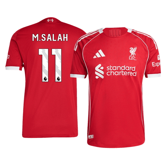 M.SALAH #11 Liverpool Αυθεντική Εντός Έδρας Ποδοσφαιρική Φανέλα 2025/26