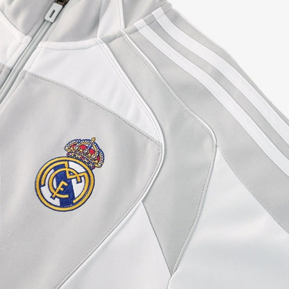 Real Madrid Home Jacket Tracksuit 2025/26 Gray