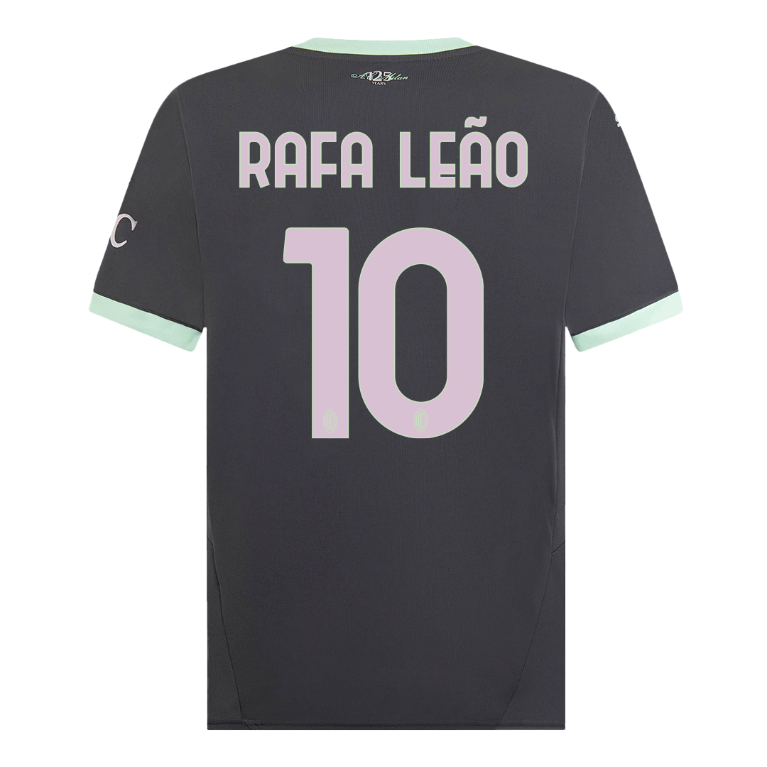 RAFA LEAO #10 Φανέλα Ποδοσφαίρου AC Milan Third Away Custom Shirt 2024/25
