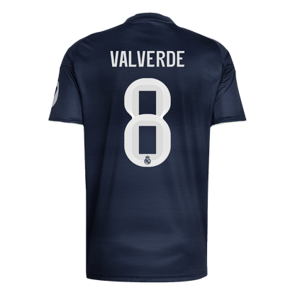 VALVERDE #8 Φανέλα ποδοσφαίρου Ρεάλ Μαδρίτης εκτός έδρας 2025/26