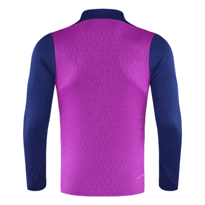 Barcelona 1/4 Zip Tracksuit 2025/26 Kids Purple