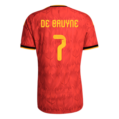 Βέλγιο DE BRUYNE #7 Αρχική σελίδα Προσαρμοσμένη έκδοση παίκτη Φανέλα ποδοσφαίρου Παγκόσμιο Κύπελλο 2026