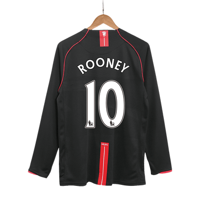 ROONEY #10 Manchester United Retro Jersey Away Soccer Shirt 2007/08