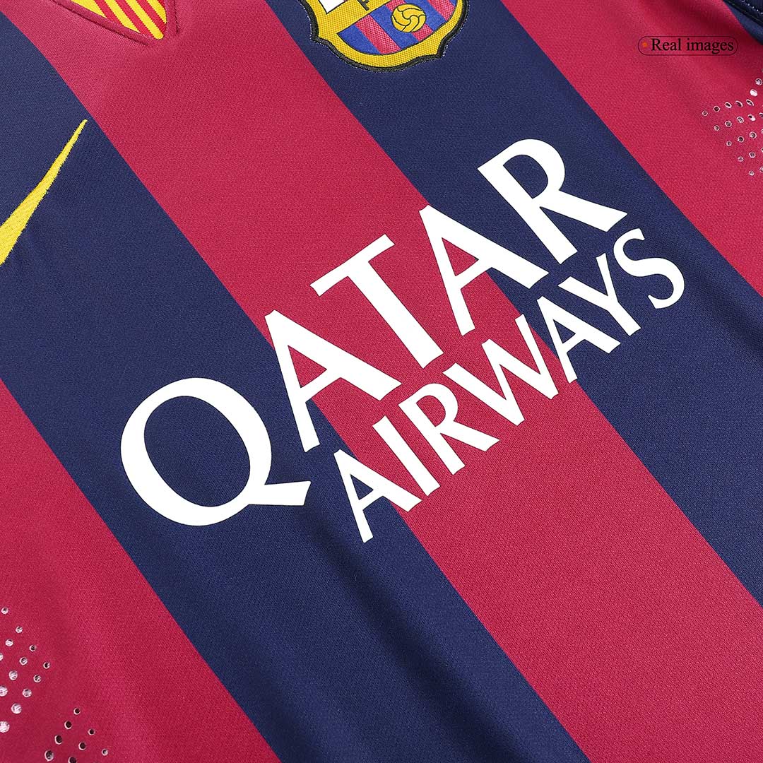 NEYMAR JR #11 Ρετρό φανέλα Barcelona για εντός έδρας ποδόσφαιρο 2014/15
