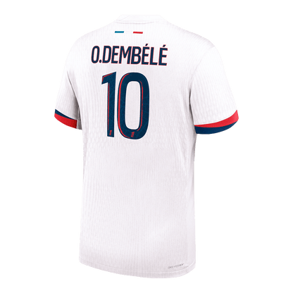 PSG Authentic O.DEMBÉLÉ #10 Soccer Jersey PSG Away Shirt 2024/25