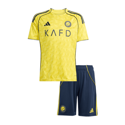 Al Nassr Home Kids Soccer Jerseys Kit 2025/26