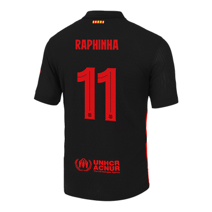 Authentic RAPHINHA #11 Barcelona Soccer Jersey Away Shirt 2024/25 - UCL
