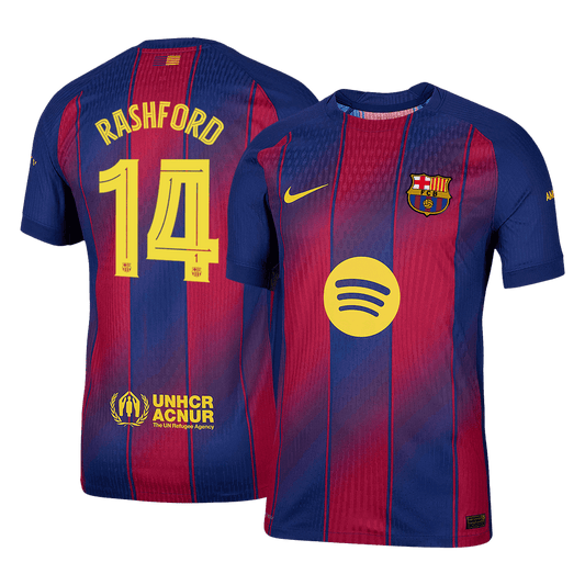 RASHFORD #14 Αυθεντική Φανέλα Ποδοσφαίρου Barcelona Home 2025/26 - UCL