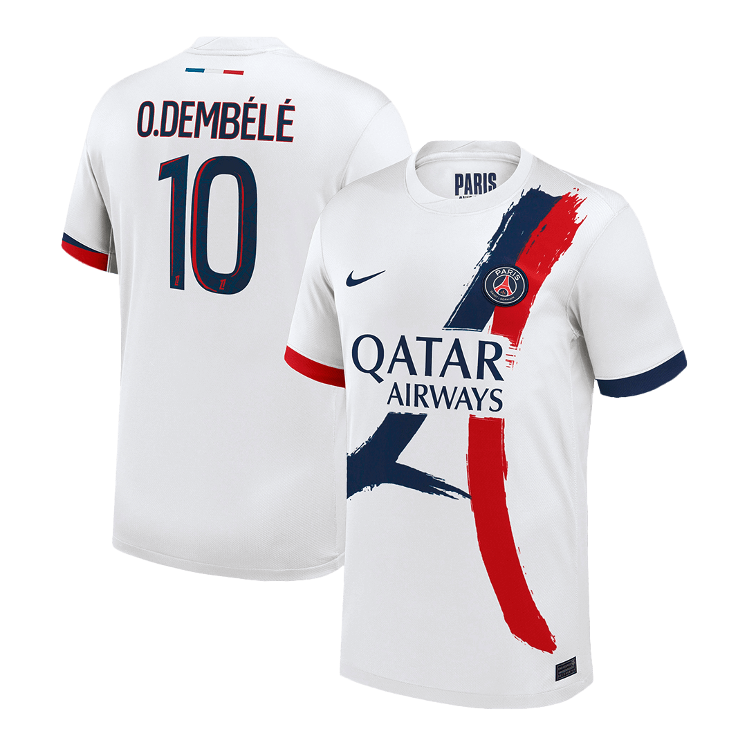 O.DEMBELE #10 Φανέλα Ποδοσφαίρου PSG Εκτός έδρας 2024/25
