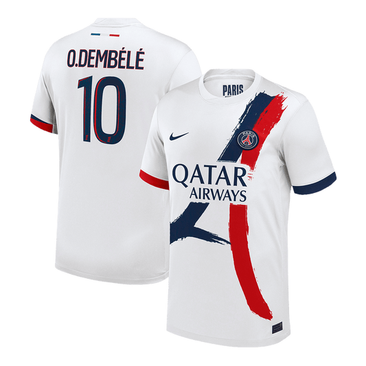 O.DEMBELE #10 Φανέλα Ποδοσφαίρου PSG Εκτός έδρας 2024/25