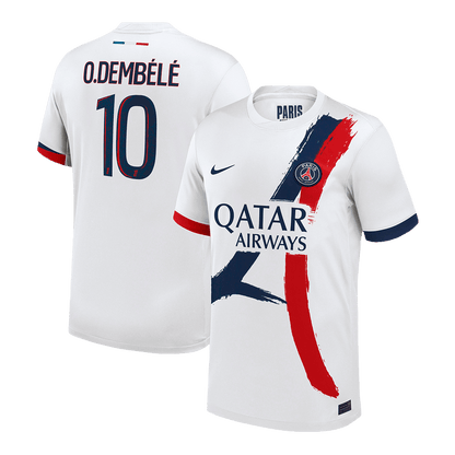 PSG O.DEMBÉLÉ #10 PSG Soccer Jersey Away Custom Shirt 2024/25