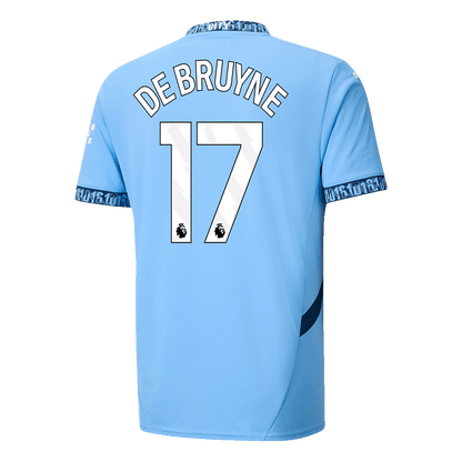 DE BRUYNE #17 Manchester City Home football shirt 2024/25