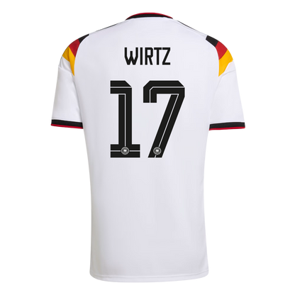 WIRTZ #17 Φανέλα Ποδοσφαίρου Γερμανίας Αρχική Προσαρμοσμένη Μπλούζα Παγκοσμίου Κυπέλλου 2026