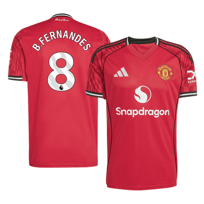 B.FERNANDES #8 Εντός έδρας ποδοσφαιρική φανέλα Manchester United 2025/26