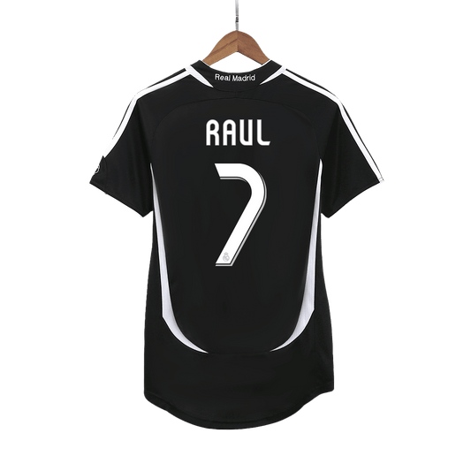 RAUL #7 Ρετρό φανέλα Ρεάλ Μαδρίτης Εκτός έδρας ποδοσφαιρική φανέλα 2006/07