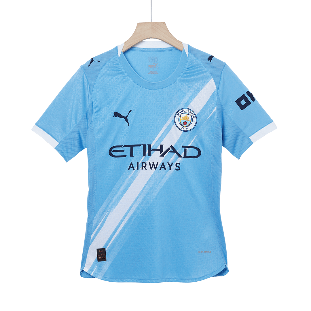 REIJNDERS #4 Manchester City Home Authentic Soccer Jersey 2025/26