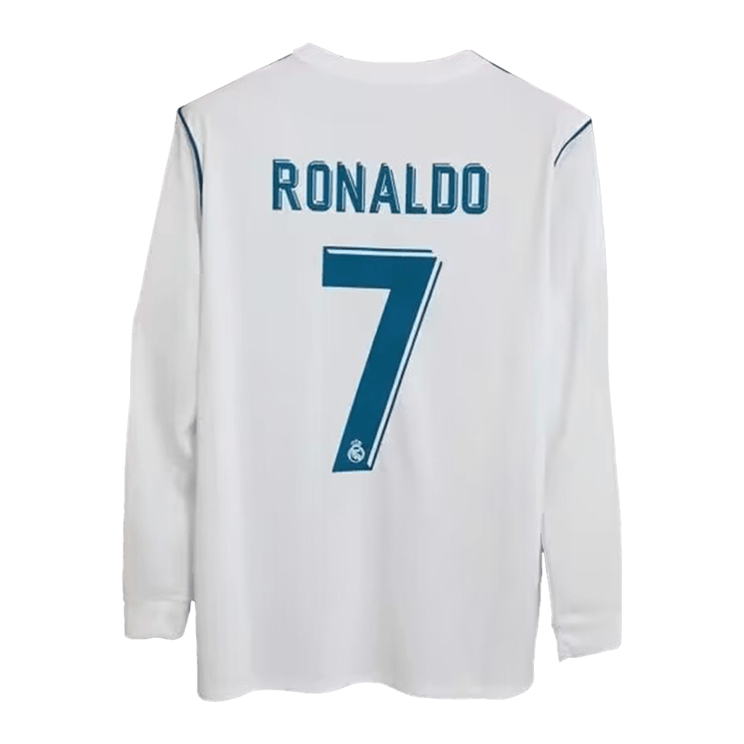 RONALDO #7 Ρετρό φανέλα ποδοσφαίρου Real Madrid 2017/18