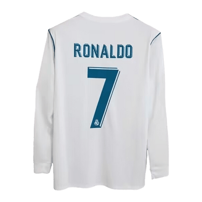 RONALDO #7 Ρετρό φανέλα ποδοσφαίρου Real Madrid 2017/18