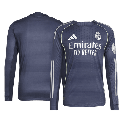 Real Madrid Away Long Sleeve Soccer Jersey 2025/26