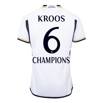 Authentic CHAMPIONS KROOS #6 Soccer Jersey Real Madrid Home Shirt 2023/24
