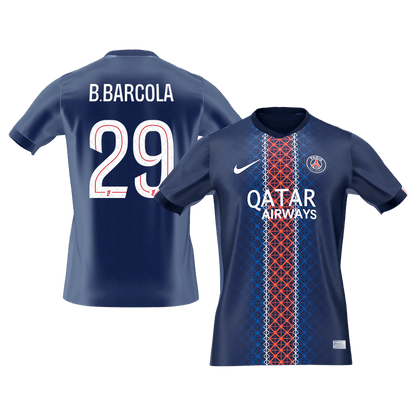 PSG φανέλα Εντός 2025/26 B.BARCOLA #29 - Premium
