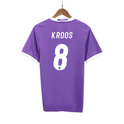 KROOS #8 Ρετρό φανέλα Ρεάλ Μαδρίτης Εκτός έδρας ποδοσφαιρική φανέλα 2016/17