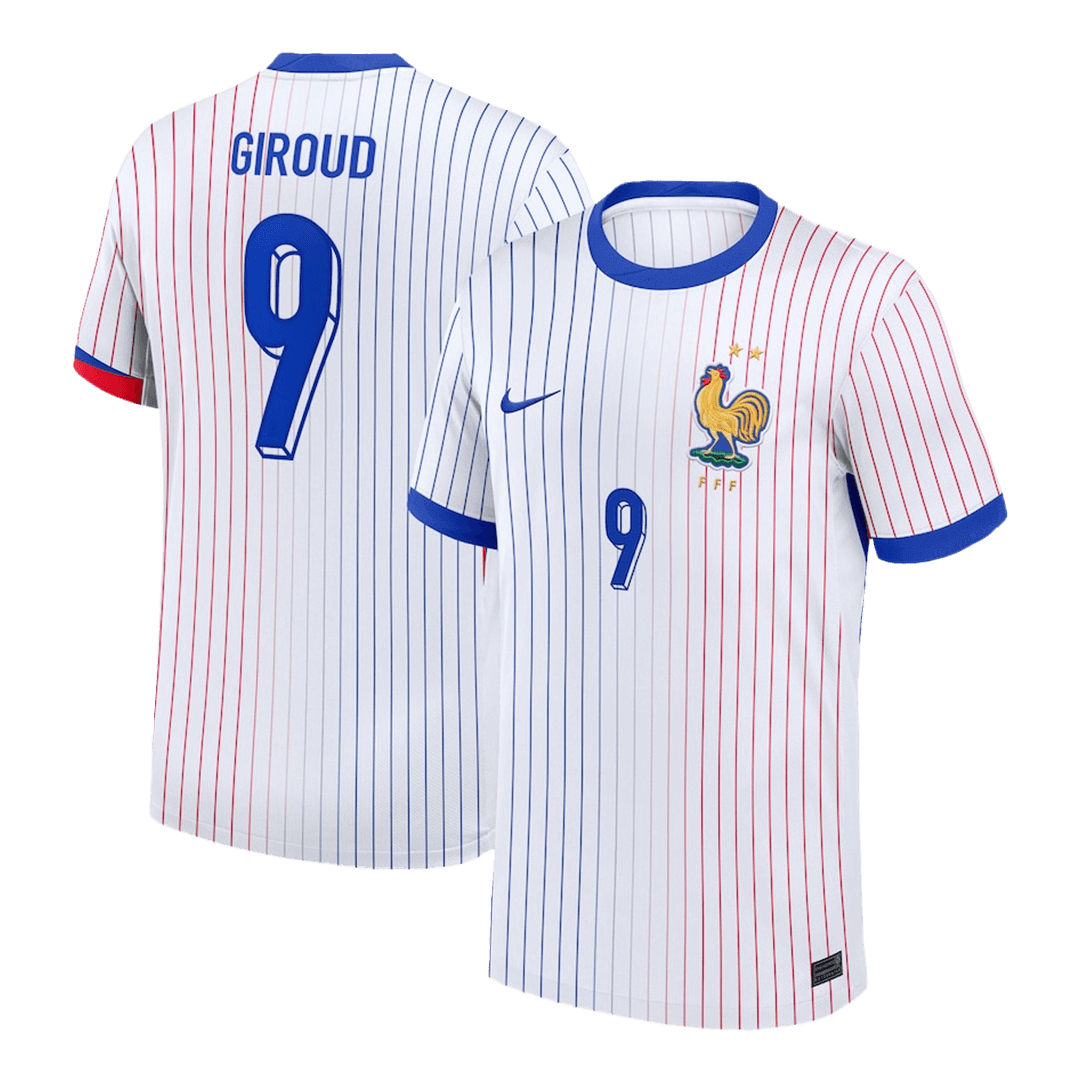 GIROUD #9 Προσαρμοσμένη φανέλα France Soccer Jersey Away 2024