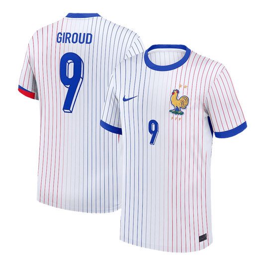 GIROUD #9 Προσαρμοσμένη φανέλα France Soccer Jersey Away 2024