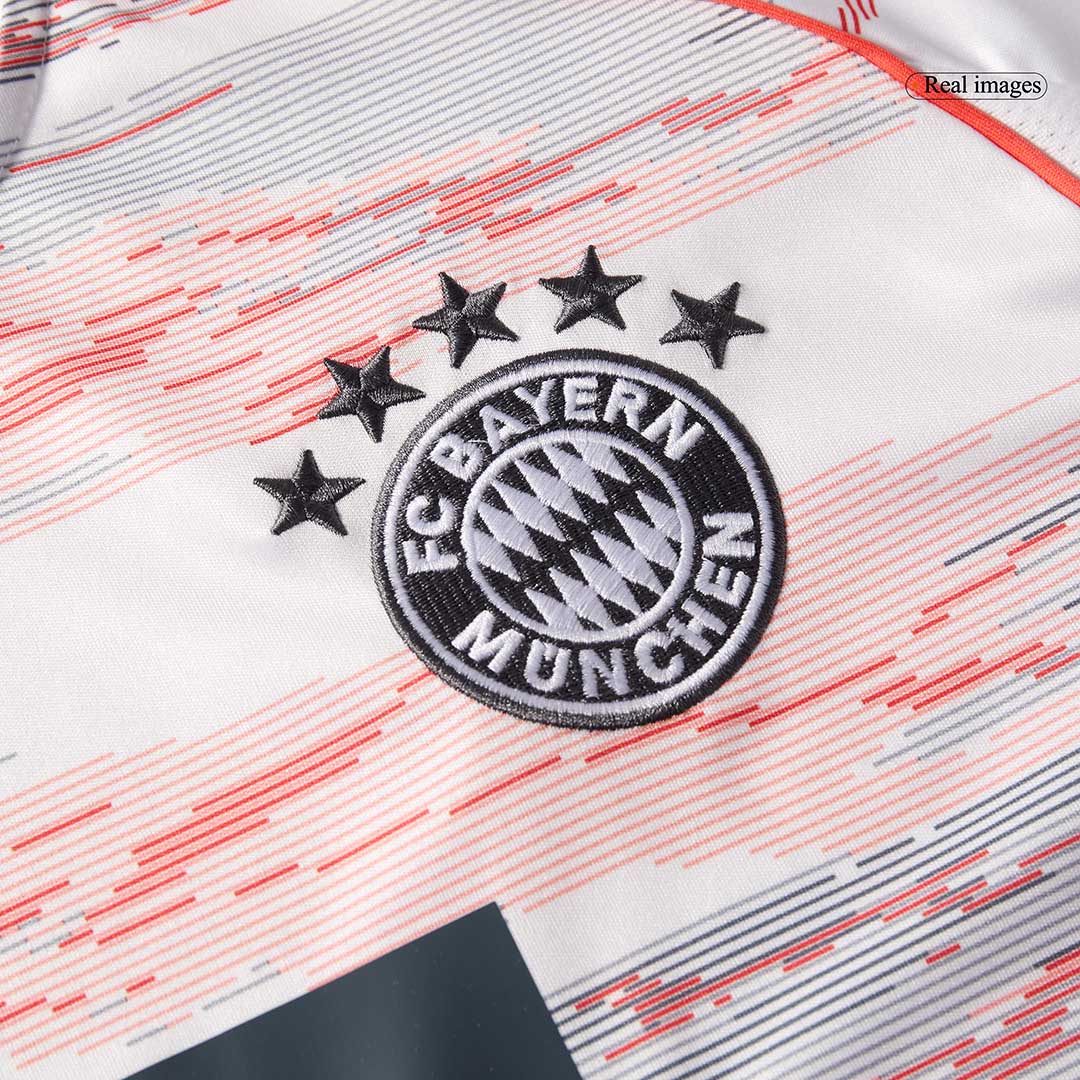 Bayern Munich Away Soccer Jersey Kit(Jersey+Shorts) 2025/26 White