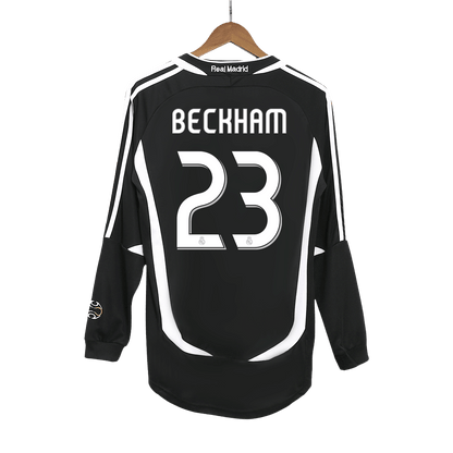 BECKHAM #23 Ρετρό φανέλα Ρεάλ Μαδρίτης Εκτός έδρας ποδοσφαιρική φανέλα 2006/07