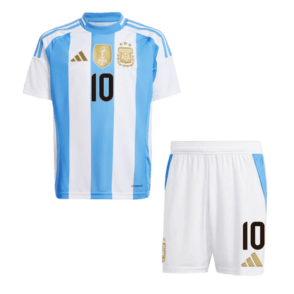 Kids Argentina MESSI #10 προσαρμοσμένα ποδοσφαιρικά κιτ για το σπίτι 2024