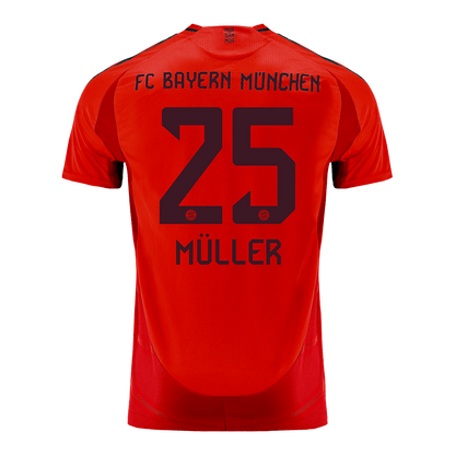 Αυθεντική ποδοσφαιρική φανέλα MULLER #25 Bayern Munich εντός έδρας φανέλα 2024/25
