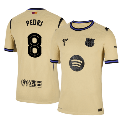PEDRI #8 Αυθεντική Φανέλα Ποδοσφαίρου Barcelona Εκτός έδρας 2025/26 - UCL