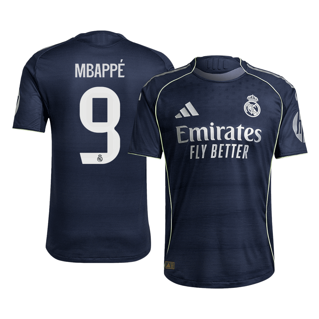 MBAPPÉ #9 Αυθεντική ποδοσφαιρική φανέλα Ρεάλ Μαδρίτης εκτός έδρας 2025/26