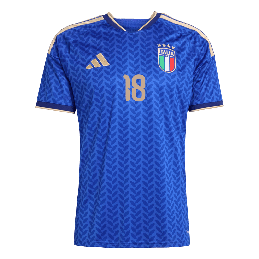 BARELLA #18 Italy Home Soccer Jersey World Cup 2026