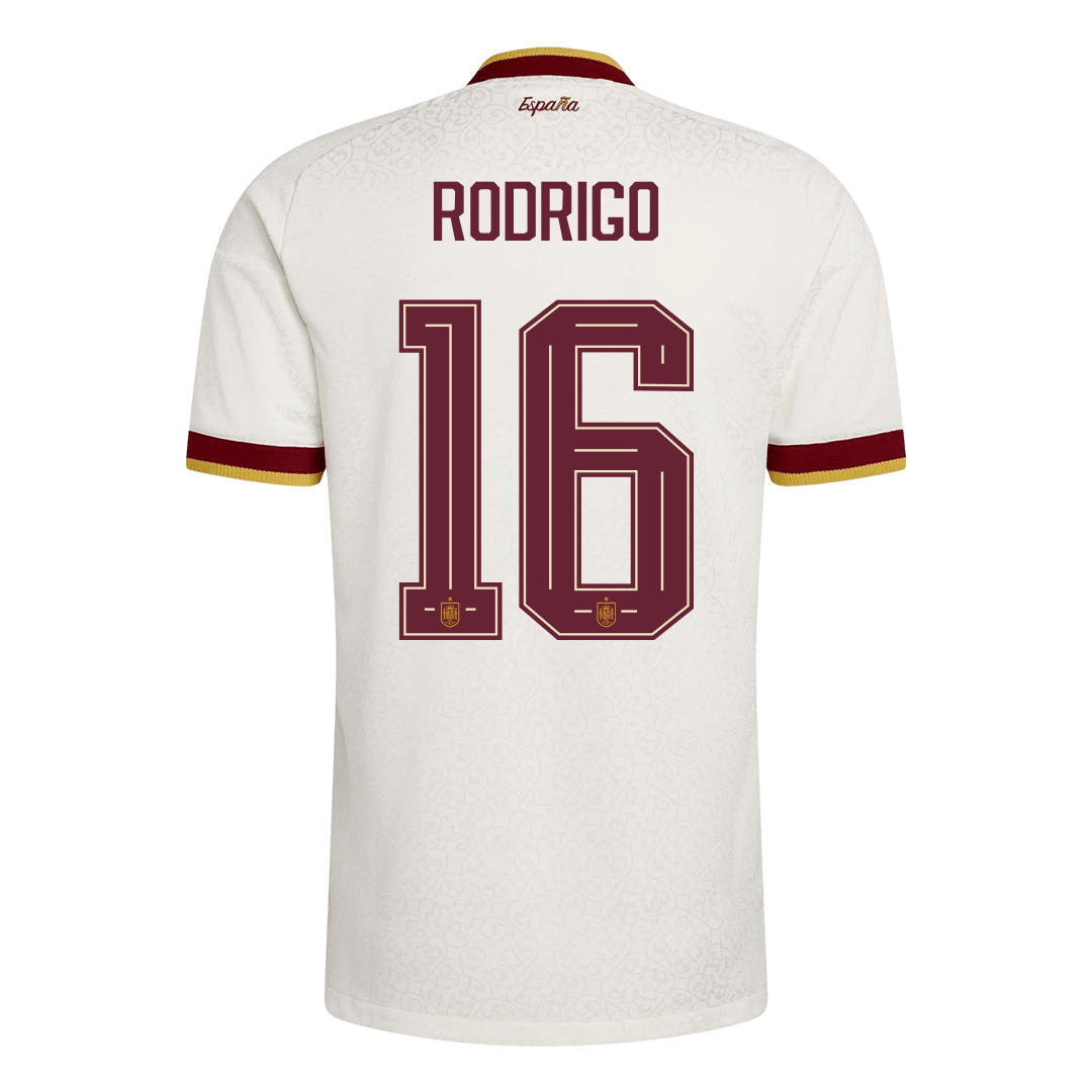 Ισπανία φανέλα Εκτός Παγκόσμιο Κύπελλο 2026 RODRIGO #16 - Match Version