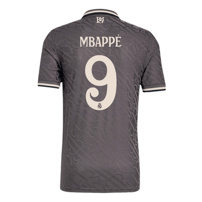 Authentic MBAPPE #9 Soccer Jersey Real Madrid Third Away Shirt 2024/25